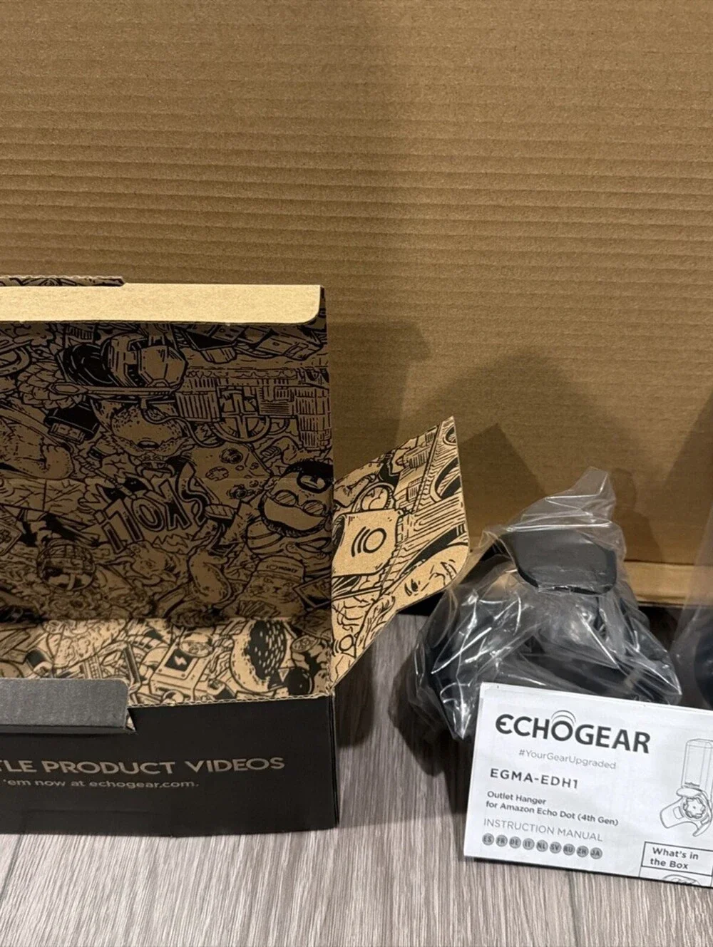 Echogear Outlet Hanger-Black Model: EGMA-EDH1-B2, 4th Generation